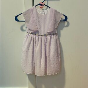 Laura Ashley Lilac Kids Dress with Floral Accents